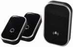 OMU system WB12V-2A1VB Vezeték nélküli csengő 2 adó 12V elem és 1 vevő 230V fekete (WB12V-2A1VB)
