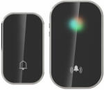 OMU system WBKK01-1A1VB vezeték és elem nélküli csengő 1 adó (kinetic kapcsoló) és 1 vevőegység feke (WBKK01-1A1VB)
