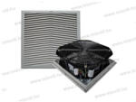 OMU system Szekrény szellőző ventilátor 111W, 280x280x80mm filterrel Omu system FAN-323