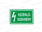  Vezérlőszekrény - öntapadó matrica 100x60mm ERV016001