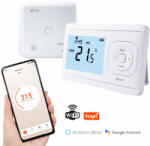 OMU system P804RF-W Wifi vezeték nélküli digitális szobatermosztát programozható Tuya, Alexa, Google (P804RF-W)