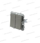 TEM jelzőfényes zsalukapcsoló redőnykapcsoló 10A 250V AC titánium 15036 SQ53ATINT09XO