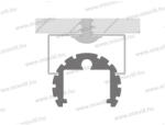  MLL-04 rögzítő fül LL-06 led alu profilhoz 134060 Kam