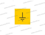  Földelés jel - öntapadó matrica 20x20mm 20db/ív ERV137001
