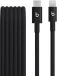 Apple Cablu Beats USB-C la Lightning de 1, 5 m, Woven, Negru (MDGK4ZM/A)