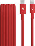 Apple Cablu Beats USB-C la Lightning de 1, 5 m, Woven, Rosu (MFEH4ZM/A)