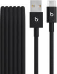 Apple Cablu Beats USB-A la USB-C de 1, 5 m, Woven, Negru (MDGG4ZM/A)