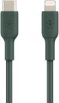 Belkin Cablu de date Belkin USB-C la Lightning, 1m, Verde (CAA003BT1MMG)