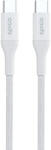 Epico Cablu de date EPICO USB-C la USB-C, Textil, 0.3m, Alb (9915141100005)