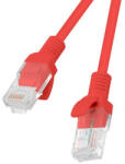 Lanberg Cablu patch CAT. 6 UTP 1M roșu Fluke Passed (PCU6-10CC-0100-R)