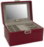 Friedrich Lederwaren Időtlen piros ékszerdoboz Milano 20142-4