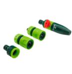 VERTO Permetezőkészlet, tömlőfúvóka tartozékokkal, 4 db, 1/2", Verto (15G711)