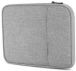 Gigapack tabletvédő fekvő, szövet, univerzális, ütésálló belső réteg, cipzáras, cseppálló, 11" méret, világosszürke (GP-125930)