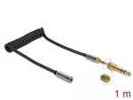 Delock 85831 audio kábel 1 M 3.5mm Fekete (85831)
