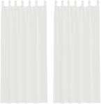 vidaXL 2 db fehér fátyolfüggönyök hurokkal 140x225 cm 0.29 kg 4102333 (4102333)