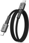 Tech-Protect Ultraboost Dna Magtwist Type-C kábel Pd 100w / 5a 100cm Vas Szürke