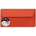 Clairefontaine Pollen boríték csomag, 120 g, DL, 110 x 220 mm, korallvörös, 20 db