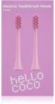 Hello Coco Electric Toothbrush Heads Pink csere fejek a fogkeféhez 2 db