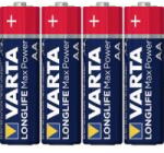 VARTA Ceruzaelem AA, alkáli mangán, 1, 5V, 4 db, Varta Max Tech LR06, AA, LR6, AAB4E, AM3, 815, E91, LR6N (4706110404)
