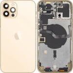 Apple Piese si componente Capac Baterie Apple iPhone 12 Pro Max, Cu Carcasa Mijloc, Auriu, Swap (cap/ai1/cu/auriu/sw) - vexio