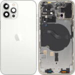 Apple Piese si componente Capac Baterie Apple iPhone 12 Pro, Cu Carcasa Mijloc, Argintiu, Swap (cap/ai1/cu/arg/sw) - vexio