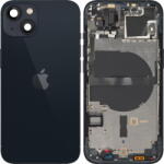 Apple Piese si componente Capac Baterie Apple iPhone 13, Cu Carcasa Mijloc, Negru (Midnight), Swap (cap/ai13/cu/negr/sw) - vexio