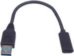PremiumCord USB-C 3.2 anya - USB-A 3.0 apa átalakító (KUR31-17) (KUR31-17)
