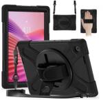 Gigapack lenovo tab 10.1 defender műanyag telefonvédő ütésállóság, vállpánt, fekete (GP-171821)