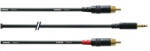 Cordial CFY 1.5 WCC 3.5mm Jack apa sztereo -> 2x RCA apa (CFY 1.5 WCC)