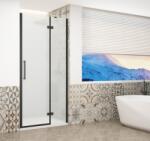 SAPHO TRINITY BLACK 80 cm jobbos zuhanyajtó matt üveggel, matt fekete GT1280MR-B (GT1280MR-B)