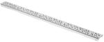 TECE Grila rigola dus Tece drainline drops, inox lucios, 120cm, 601230 (601230)