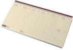 REALSYSTEM 2026 7932-19 sárga papíros fekvő bordó asztali naptár (7932-19) - pcx