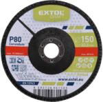 Extol lamellás csiszolótárcsa, ferde korund, P80, átmérő 150 mm 260048 (260048)
