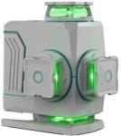 DECTEAM 4D lézerszint, négy 360 ° zöld lézervonal, IP54 vízálló kialakítás, 1-es készlet