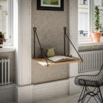  Tuna Íróasztal - Dió/Fekete