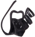 SuperLove Invisible Strapless Sexy C String for Men Black