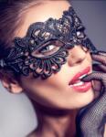 SuperLove Enchanting Sexy Lace Eye Mask Black