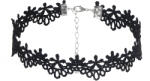 SuperLove Sexy Lace Floral Choker Black