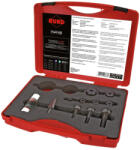 Ruko 109002K Csavaros lemezlyukasztó készlet golyóscsapággyal 11 részes (109002K)