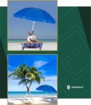 SPRINGOS Bu0003 Kék Strandfürdőernyő 240 Cm Springos (bu0003)