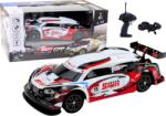 LeanToys RC Sportkocsi 1_16 Drift Cserélhető Kerekek Fehér és Piros (5905991035008) (5905991035008)