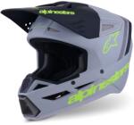 Alpinestars S-M3 Radium motokrossz bukósisak matt szürke-fluo sárga-fekete