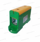 OMU system 1 pólusú zöld-sárga fővezetéki sorkapocs csatlakozókapocs 2x35-240mm2 Cu425A Al380A Omu system TUK23 (TUK235240PE)
