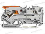 Wago 2106-1201 Topjob S Push-in Cage Clamp sorkapocs működtető karral (0, 5. . . 10mm2) 41A szürke (2106-1201)