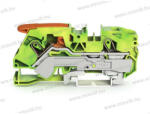 Wago 2116-1207 Topjob S Push-in Cage Clamp sorkapocs működtető karral (0, 5. . . 16mm2) 76A zöld-sárga (2116-1207)