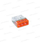 Wago 2273-203 3x2, 5 kompakt vezetékösszekötő tömör vezetékekhez (2273-203)