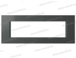 TEM LINE antracit színű 7 modulos díszítőkeret OL70AT 26541