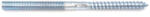 Koelner 10x140mm hatlap+torx25 behajtású fa-fém menetes horganyzott csavar ászokcsavar 100db/ 00988 (00988)