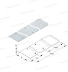 Niedax RDV 100 csatornafedél retesszel 100x3000mm 0, 75mm (RDV 100)