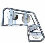 OMU system OSPULLER OSRSS500 három görgős acél 90°-os kábelgörgő sarokra kábelbehúzásra (OSRSS500)